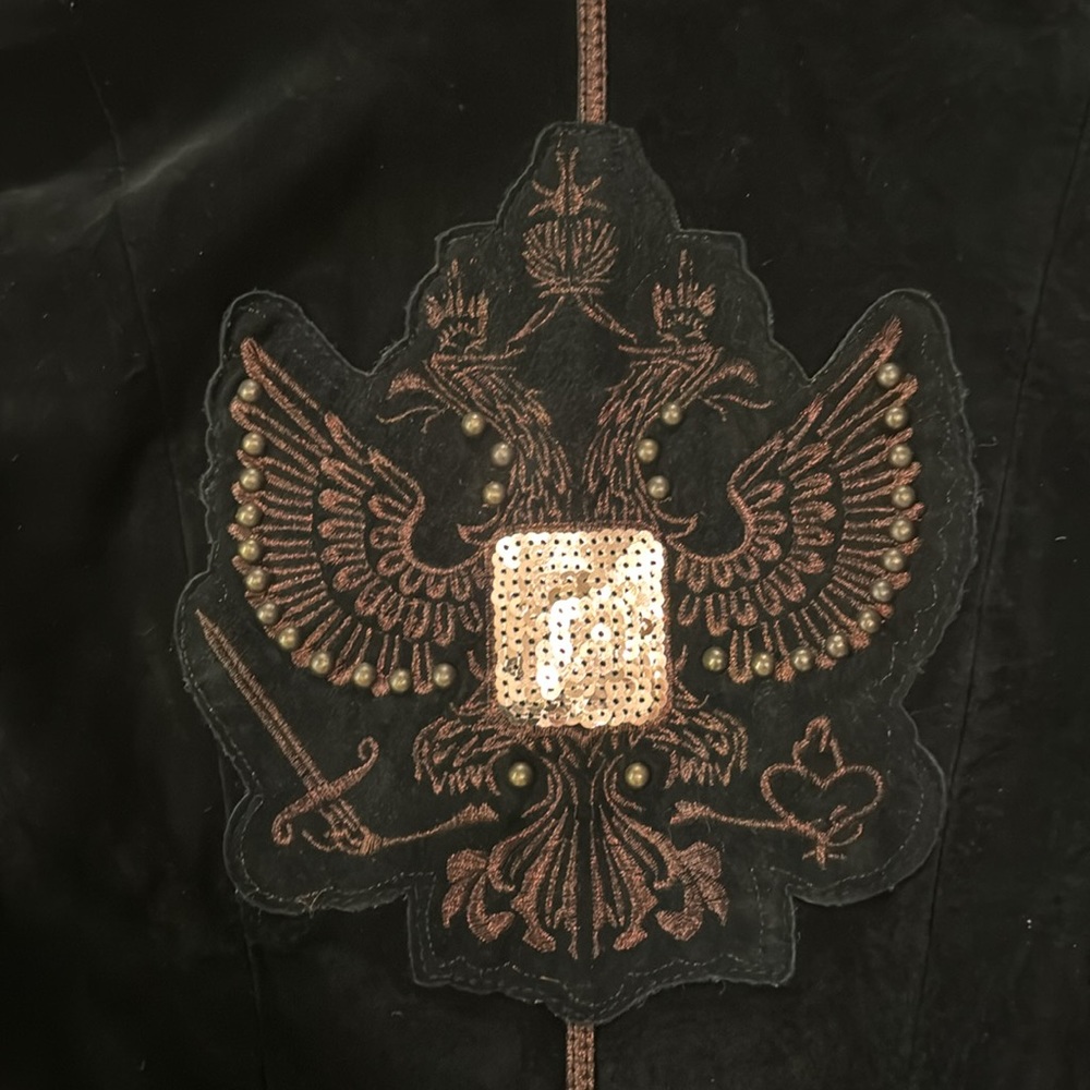 Leather old-style jacket - Picture 5 of 6